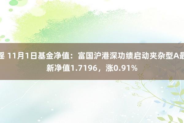 淫 11月1日基金净值：富国沪港深功绩启动夹杂型A最新净值1.7196，涨0.91%