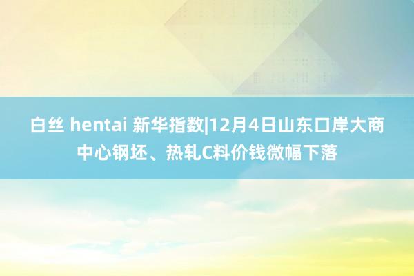 白丝 hentai 新华指数|12月4日山东口岸大商中心钢坯、热轧C料价钱微幅下落