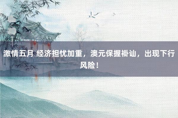 激情五月 经济担忧加重，澳元保握褂讪，出现下行风险！
