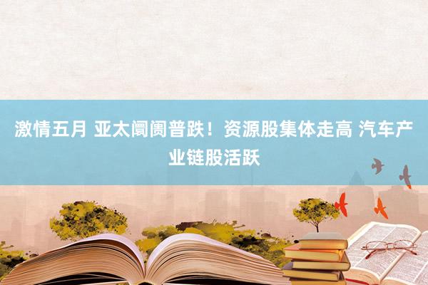 激情五月 亚太阛阓普跌！资源股集体走高 汽车产业链股活跃