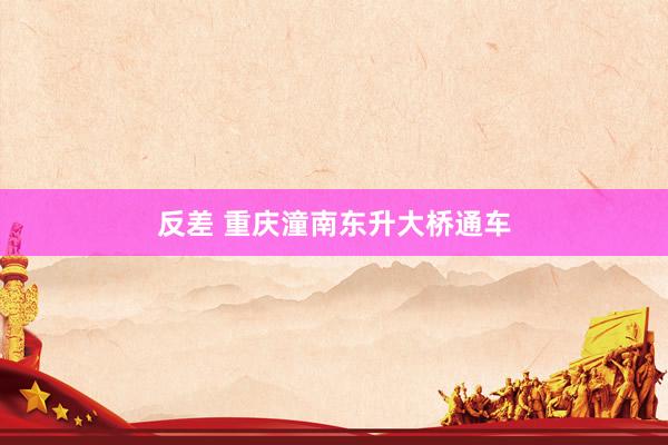 反差 重庆潼南东升大桥通车