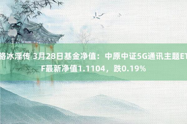 骆冰淫传 3月28日基金净值：中原中证5G通讯主题ETF最新净值1.1104，跌0.19%