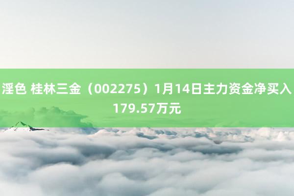 淫色 桂林三金（002275）1月14日主力资金净买入179.57万元